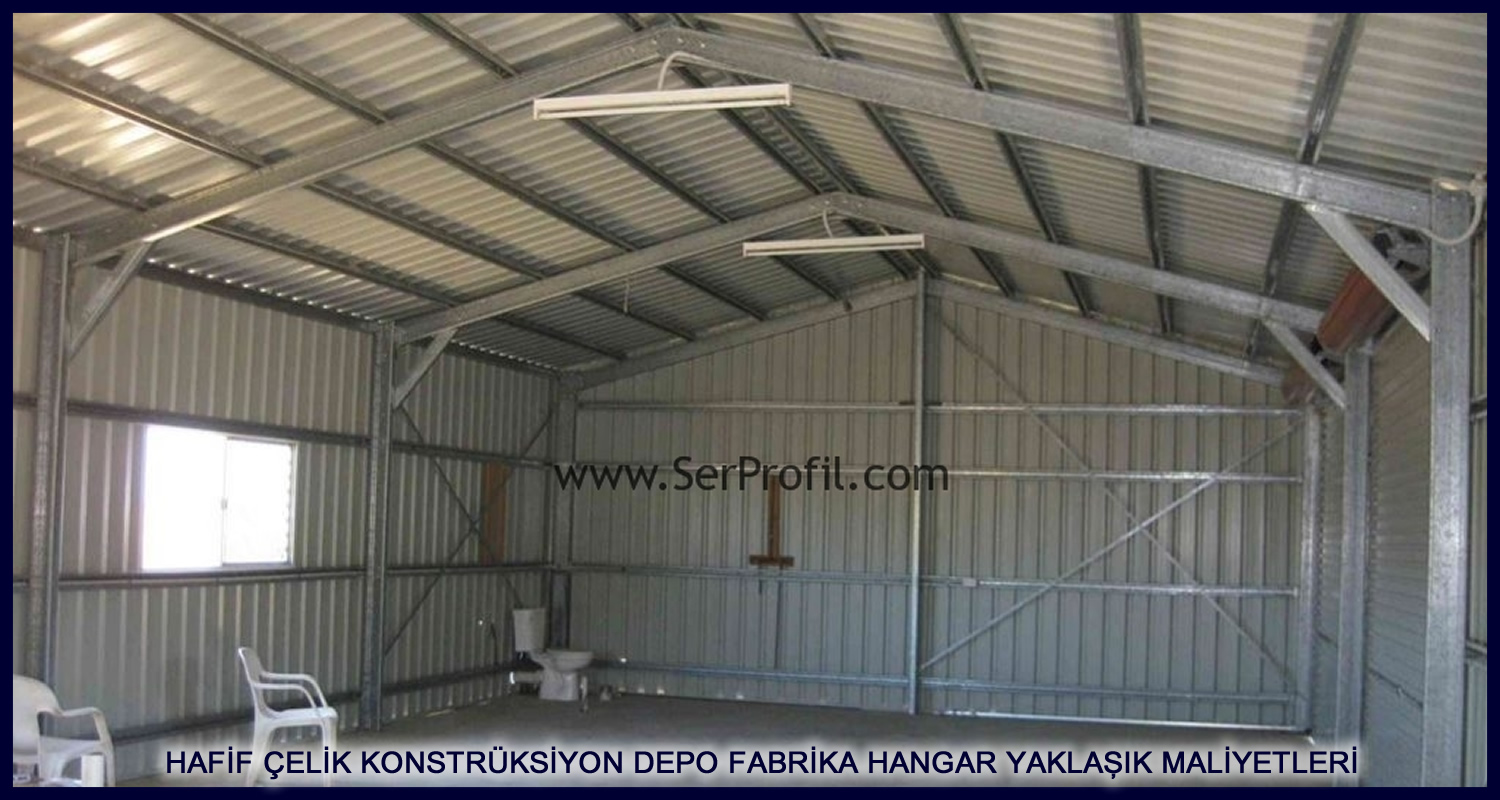 4m Yükseklik Yalıtımsız Hafif Çelik Depo Fiyatları | İnfaş Çelik İstanbul