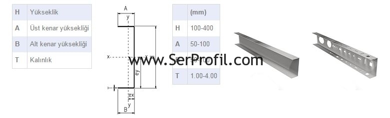 serprofil-U-Profil-cizimi